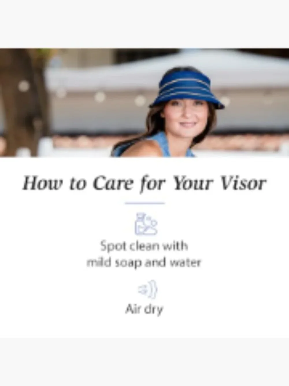 Packable Sun Visor Wide Brim Adjustable Velcro Strap SPF 50 Waterproof Paper